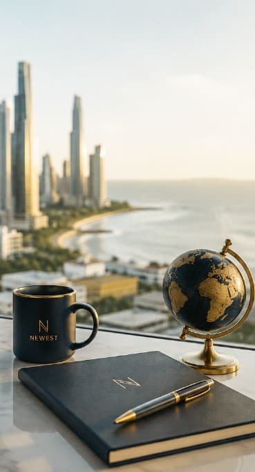 Panama City skyline with NEWEST advisory workspace